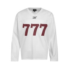 Oversized 777 Mesh Jersey Long Sleeve T-Shirt Streetwear Vintage Athletic