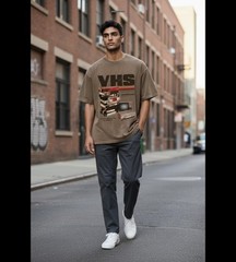 Retro Graphic T Shirt XL Oversized Vintage 90s Washed Heavyweight 230gsm