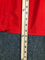 The Realm High Neck T Shirt Mens Medium Red Black Stretch Activewear Outdoor Tee
