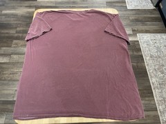 TEE LUV Dr. Pepper T-Shirt XXL Burgundy Distressed Logo Broken In Y2K Well Loved