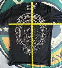 Diesel Y2K Black T-Shirt Men’s Small Tee Retro Design 100% Cotton Casual Smart
