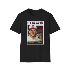 Pete Rose Rookie All Star Vintage T-Shirt, 1964 Baseball Card #125 – Unisex Gift