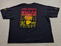 Anvil Shirt Mens 3XL Black Fallen Firefighters Motorcycle Poker Run Graphic Tee