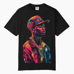 Urban Neon Hip Hop Graphic Tee, Comfort Colors T Shirt, Unisex Streetwear Tee