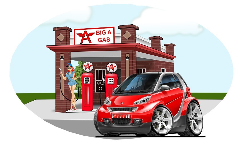 Smart Car Mercedes Exotic Car Art Print NEW