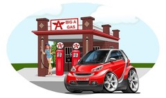 Smart Car Mercedes Exotic Car Art Print NEW