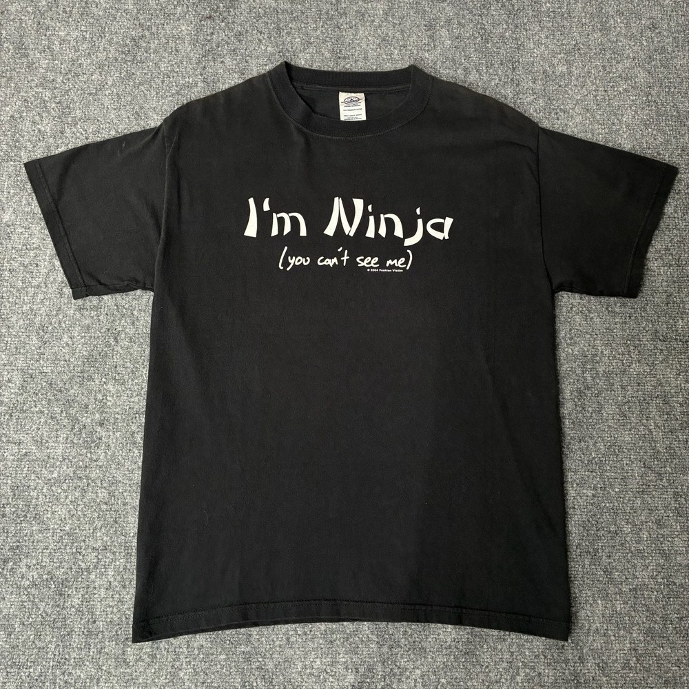 Vintage 2004 Fashion Victim I’m Ninja Graphic T-Shirt