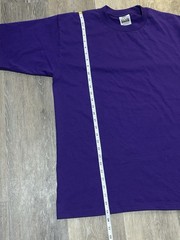 2-Pack of Mens Pro Club T-Shirts Size Large Purple and Blue Crew Neck Cotton Tee