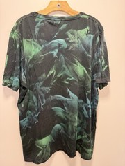 SAINT LAURENT Paris Tie Dye T-Shirt Tee Rive Gauche Archive Logo Black XXL $550