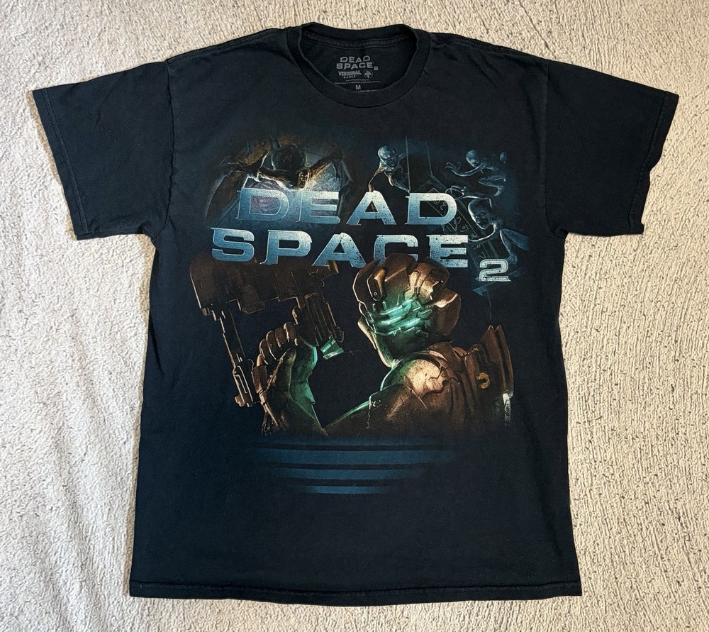 Vintage Dead Space 2 T-Shirt Mens Medium Playstation Video Game Promo Horror