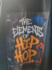 Designer T-Shirt – Sizes L, XL, XXL, XXXL – Elements of Hip Hop –