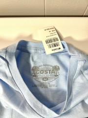 NWT Costa Del Mar M Blue Tiki Island See What’s Out There Surf Beach Shirt