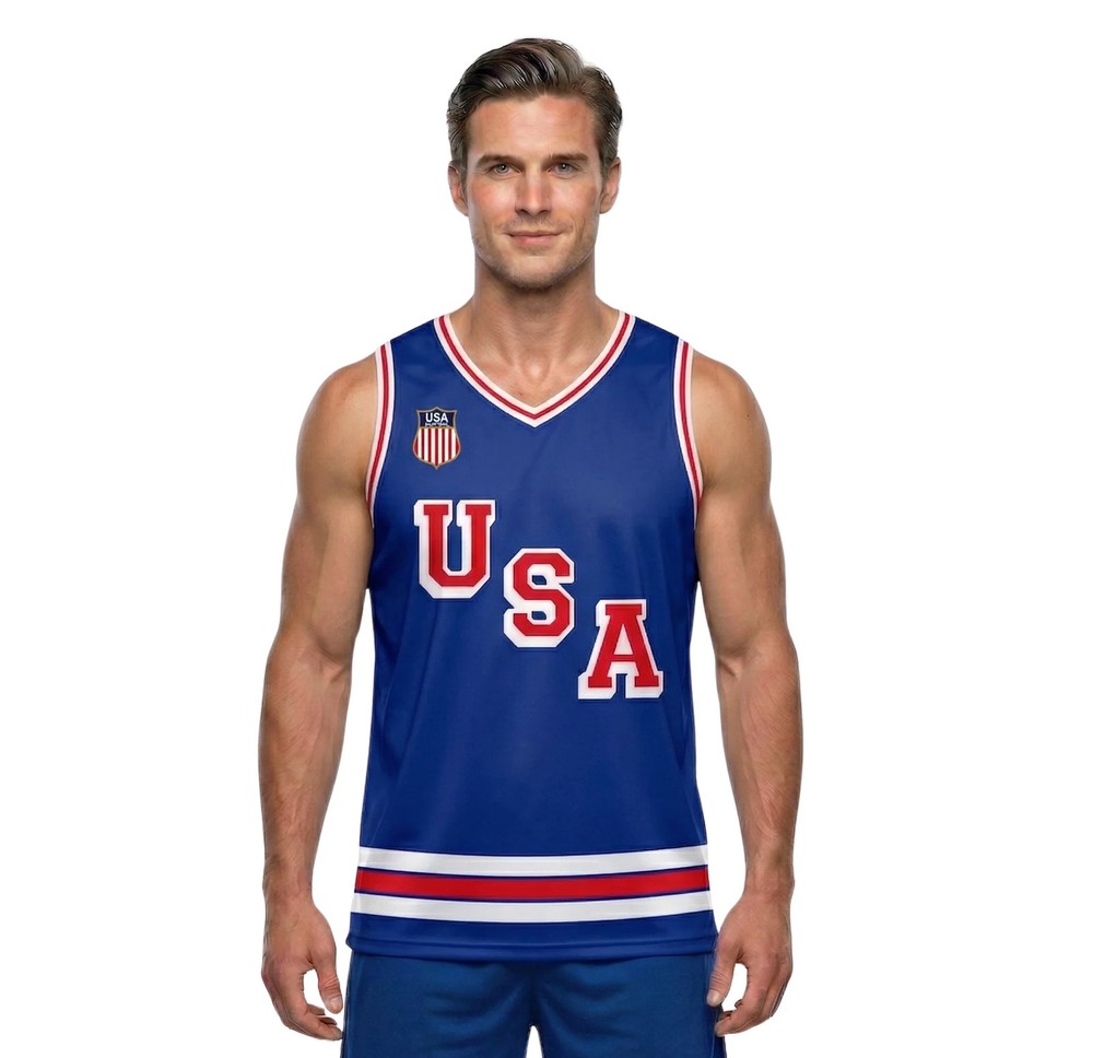 USA 2026 Hockey Jersey Replica Blue Tank Top