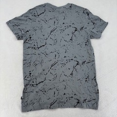 WXYZ HFGC0 Mens Savage Graphic T-Shirt Grey Black Marble Crackle Print Small