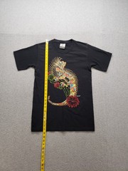 Karani Art Men T Shirt S Black Graphic Print Crew Neck Short Sleeve Comfort Wear