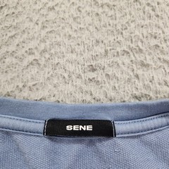 Sene T-Shirt Mens Medium Blue Short Sleeve Lightweight Supima Cotton Tee Preppy