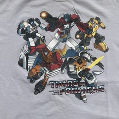 The TRANSFORMERS More Than Meets The Eye T-SHIRT 2009 Men’s XXL Gray
