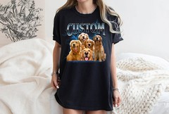 Custom Bootleg Dog Comfort Tee Personalized Pet Lover Shirt Gift