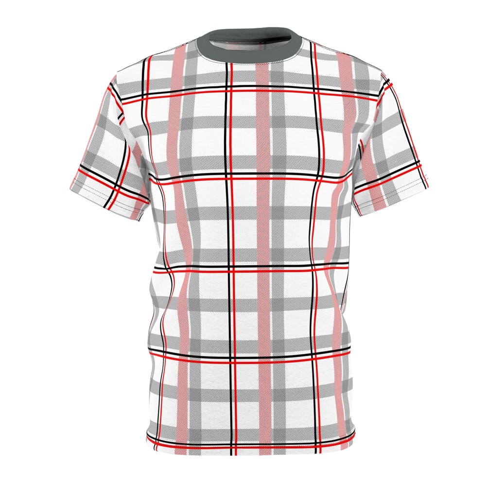Unisex Cut & Sew Tee (AOP) : FLannel pattern 15