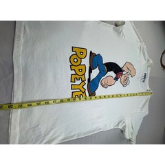 Popeye the Sailor Man Graphic T-Shirt Sea Salt Ivory Adult Large Iconic