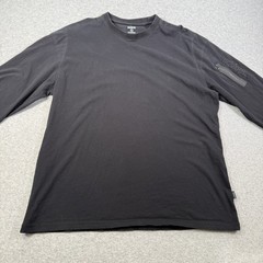 Kuhl Wildfibre Crew Neck T Shirt Black XL Zip Pocket on Sleeve Gorpcore Outdoor