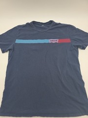 Levis T-Shirt Mens Medium Blue Spell Out Men .#37598