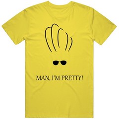 Johnny Bravo Man I’m Pretty Cartoon Tv Funny Retro Vintage Daisy Yellow Cot
