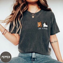 Custom Pet Portrait Comfort Tee Dog Cat Lover Gift Personalized Shirt Top