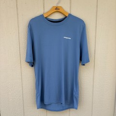 Patagonia RØ Sun Shirt Men’s Small Railroad Blue UPF Beach Surf Outdoor Summer