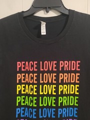 Busboys And Poets Pride Washington DC Large Mens Black Double-sided Logo Tshirt