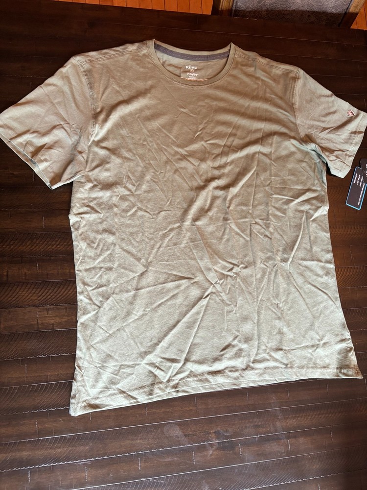 Kuhl Superair T Shirt Mens XL Slate Green Organic Cotton Short Sleeve Outdoor