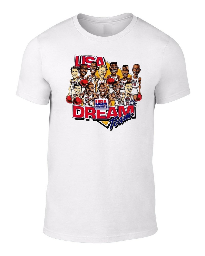 1992 Dream Team Big Head Style T-shirt