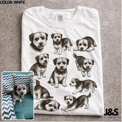 Custom Pet Portrait Personalized Animal Art Comfort Tee