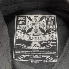 West Coast Choppers Cobra Graphic Logo Men’s Crew Neck Black T-Shirt Sizes Vary