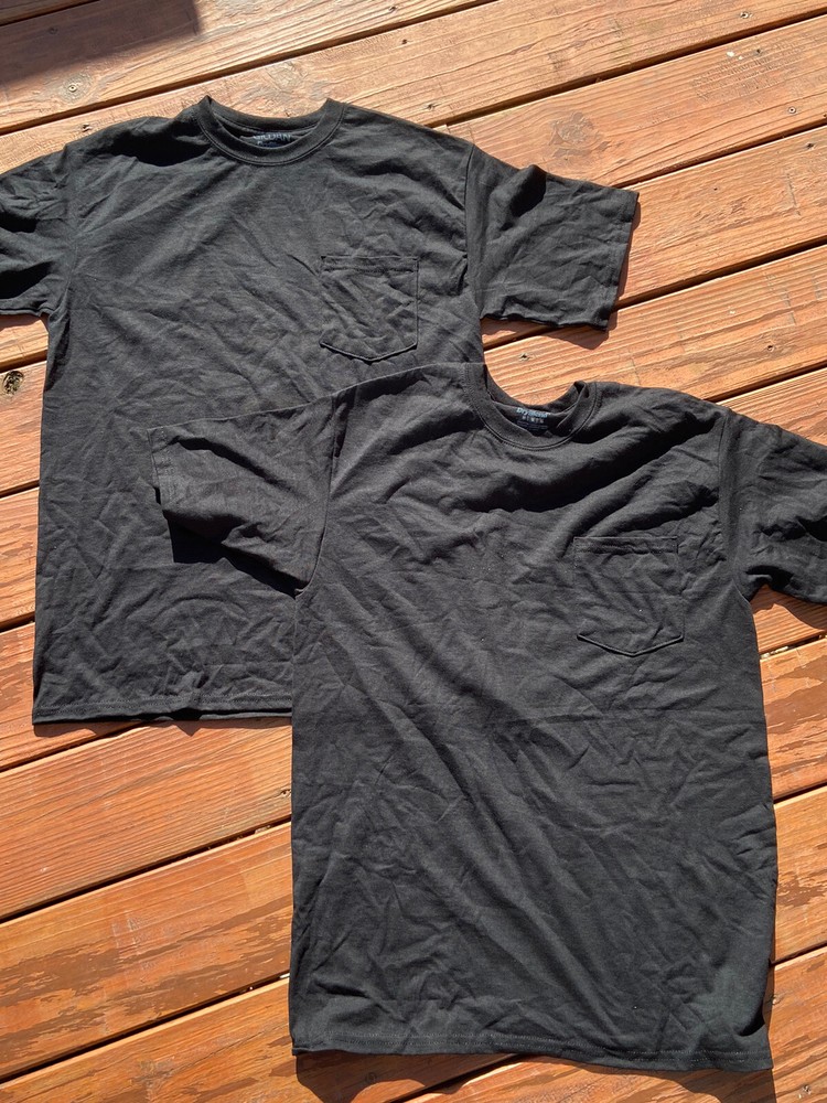 (2)Gildan Men’s DryBlend Adult T-Shirt, Black, Medium, Black, Size Medium NWOT