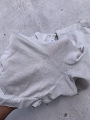 Stone Island Mens Medium M Off White Chalk T-Shirt Left Chest Badge Logo Top