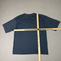 Uniqlo T Shirt Mens Small Blue U AIRism Oversized Casual Short Sleeve Essential