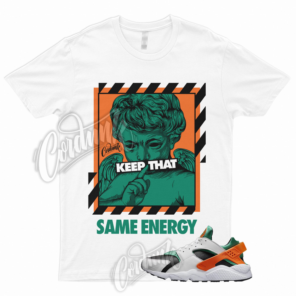 ENERGY Shirt to Match Air Huarache Miami Orange Stadium Green Safety Hurricanes
