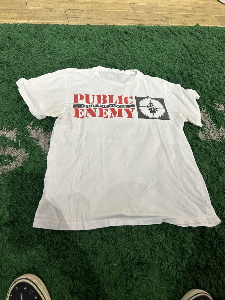 Size XL – Public Enemy Vintage Shirt – White