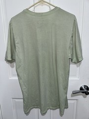 Hurley Logo Graphic Green Crew Neck Short Sleeve Mens Cotton Knit T-Shirt Size L