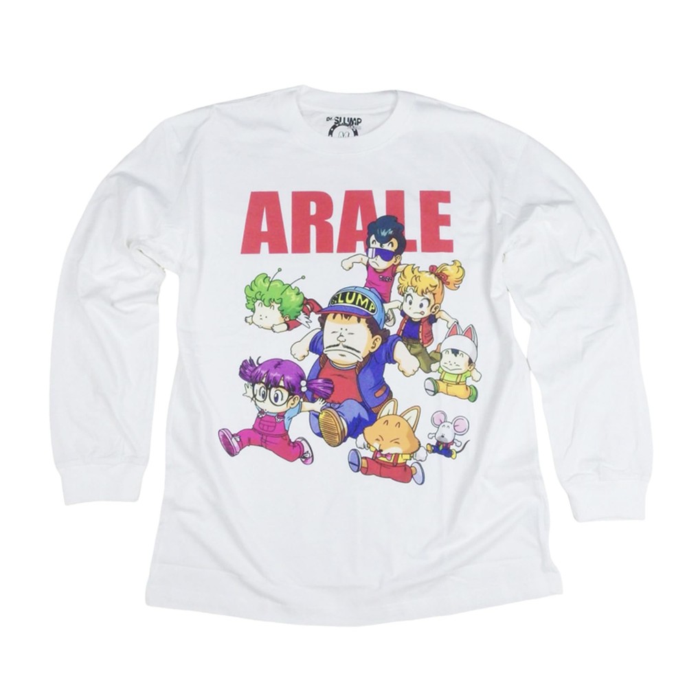 Dr Slump Suppaman and Nikochan Long Sleeve Tee