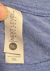 Next Level Apparel Tee Shirt Size 3XL USA OWNED CUSTOM ENGINEERED PRODUCTS BLUE