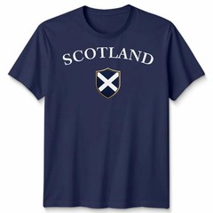 Scotland Flag And Name Unisex T Shirt National Flag Scottish Design Football Top