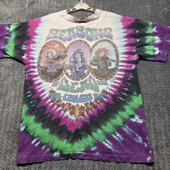 VTG Grateful Dead Seasons of the Dead Tie-Dye T-Shirt Men’s XL Liquid Blue 1993
