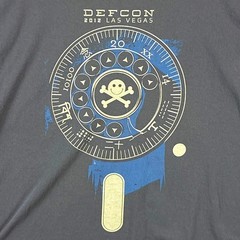Defcon Las Vegas 2012 Tshirt Men XL Gray 20th Anniversary Hacker Convention Tech