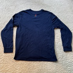 PlayStation Logo Navy Graphic Print Long Sleeve Crew Neck T-Shirt Size L