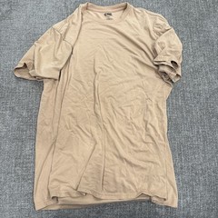 CSG Beige Cotton Crew Neck Men’s Short Sleeve T-Shirt Size M