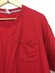 Hanes Mens Comfort Soft T-Shirt with Pocket 100% Cotton Tee Red XL X-Large