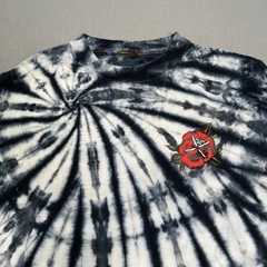 Dark Seas Division Y2K Tie Dye Graphic T-Shirt Dark Surf Mermaid Tattoo Rose S