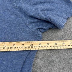 Travis Mathew Shirt Mens XL Blue Short Sleeve V-Neck Golfing Cotton Lightweight